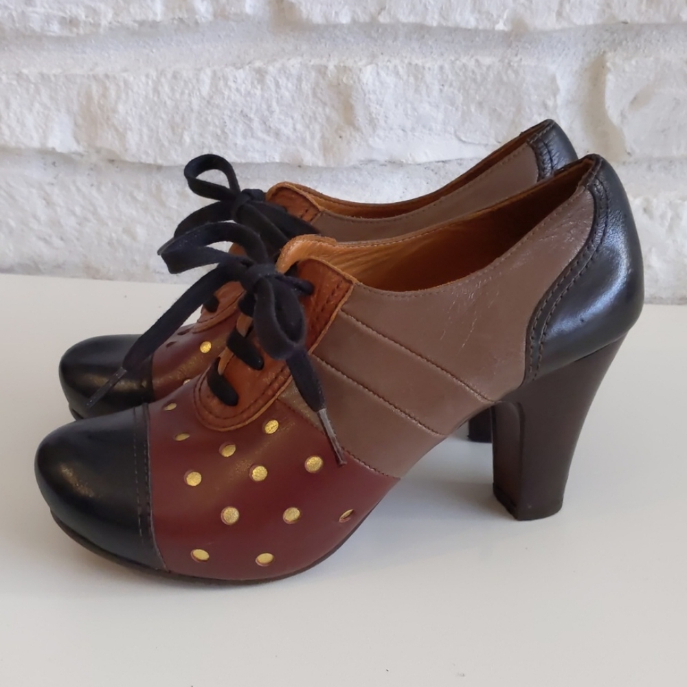 CHIE MIHARA OXFORD BROGUE HEELS LACE UP Shoe